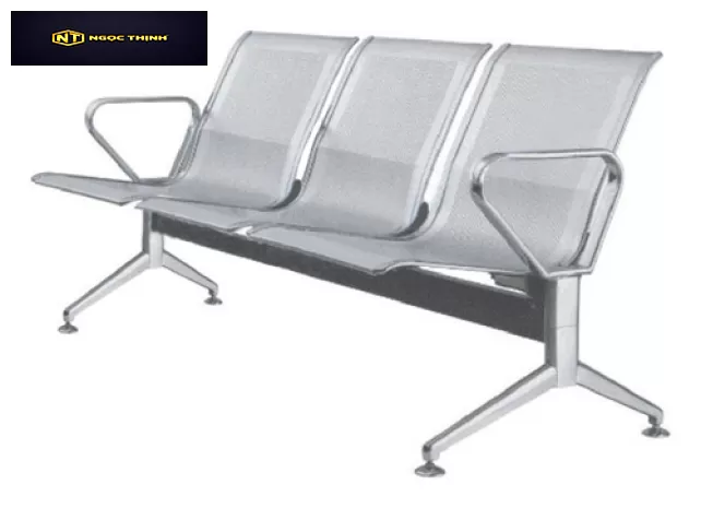 Ghế phòng chờ inox Hòa Phát GPC04I-3